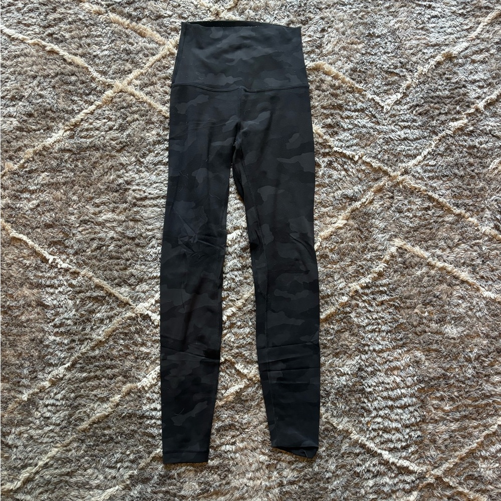 Lululemon Align Black Camouflage Leggings
